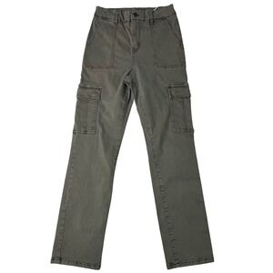 AE American‎ Eagle Women Olive Green Cargo Pants Utility Style Size XSmall